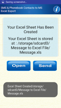 Scaricare Save Phonebook & SMS to Excel Strumenti per Android Screenshot 6
