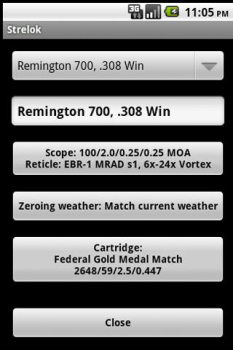 Scaricare Strelok. Ballistic calculator Lo sport per Android Screenshot 5