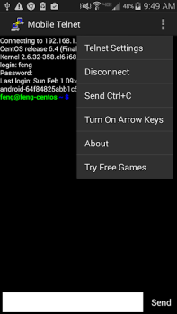 Scaricare Mobile Telnet Comunicazione per Android Screenshot 5