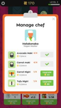 Scaricare Sushi Bar Idle Simulatori per Android Screenshot 3