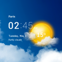 Scaricare  Orologio e meteo trasparente