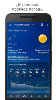 Scaricare Orologio e meteo trasparente Meteo per Android Screenshot 2