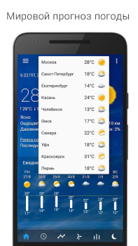 Scaricare Orologio e meteo trasparente Meteo per Android Screenshot 6