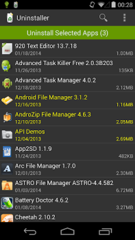 Scaricare Disinstallatore (Uninstaller) Lavoro per Android Screenshot 3