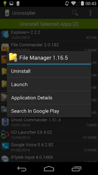 Scaricare Disinstallatore (Uninstaller) Lavoro per Android Screenshot 5