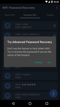 Scaricare WiFi Password Recovery Strumenti per Android Screenshot 3