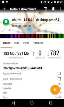 Scaricare aTorrent - Torrent Downloader Lettori ed editor video per Android Screenshot 2