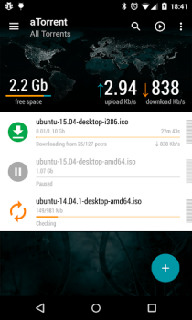 Scaricare aTorrent - Torrent Downloader Lettori ed editor video per Android Screenshot 3