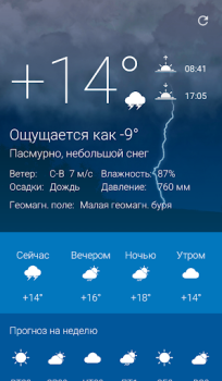 Scaricare Погода Оренбург 1743.ru Meteo per Android Screenshot 3