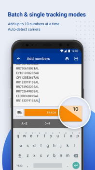 Scaricare 17TRACK Tracciamento Pacchi Lavoro per Android Screenshot 2