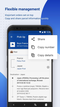 Scaricare 17TRACK Tracciamento Pacchi Lavoro per Android Screenshot 3