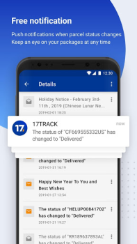 Scaricare 17TRACK Tracciamento Pacchi Lavoro per Android Screenshot 4