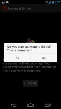 Scaricare Universal Unroot Strumenti per Android Screenshot 2