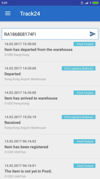 Scaricare Track24 Shopping per Android