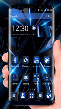 Black Blue Future Theme
