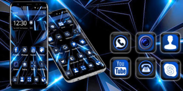 Black Blue Future Theme