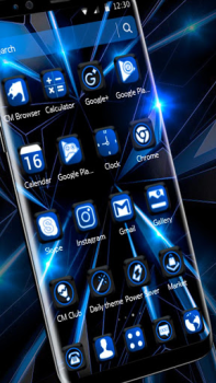 Black Blue Future Theme