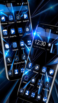 Black Blue Future Theme