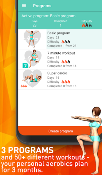 Scaricare Aerobics workout at home Salute e fitness per Android Screenshot 2