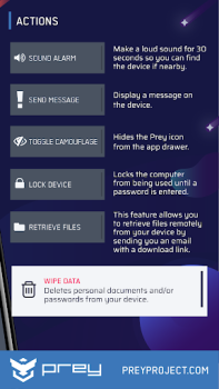 Scaricare Prey: Find My Phone & Security Strumenti per Android Screenshot 6