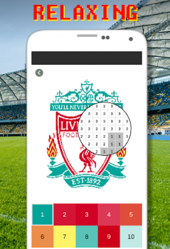 Scaricare Football Logo Coloring By Number Giochi rompicapo per Android Screenshot 2