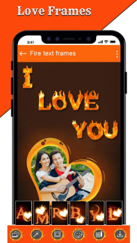Scaricare Fire Text Photo Frames App Foto per Android Screenshot 2