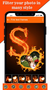 Scaricare Fire Text Photo Frames App Foto per Android Screenshot 5