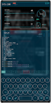 Scaricare Aris Launcher, Hacker Style UI Personalizzazione per Android Screenshot 7