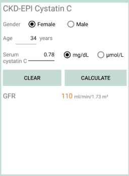 Scaricare Calcolatore eGFR Medicina per Android Screenshot 4