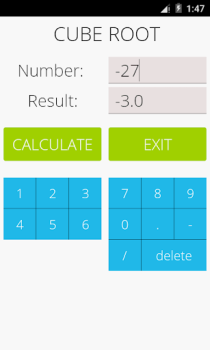 Scaricare Calcolatore di radice cubica Educazione per Android Screenshot 3