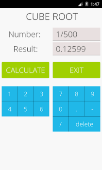 Scaricare Calcolatore di radice cubica Educazione per Android Screenshot 4