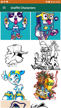 Scaricare Easy Graffiti Characters Intrattenimento per Android Screenshot 2