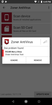 Scaricare Zoner AntiVirus Strumenti per Android Screenshot 3
