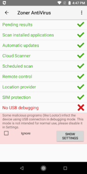 Scaricare Zoner AntiVirus Strumenti per Android Screenshot 5