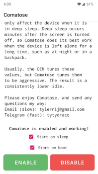 Scaricare Comatose — Android Deep Sleep Strumenti per Android Screenshot 2