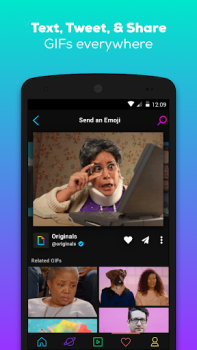 Scaricare GIPHY: GIFs, Stickers & Clips Lettori ed editor video per Android Screenshot 4