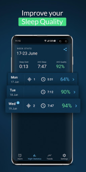Scaricare Sleepzy: Analisi del sonno Stile di vita per Android Screenshot 5