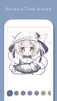 Scaricare Anime - Paint by Numbers Intrattenimento per Android Screenshot 3