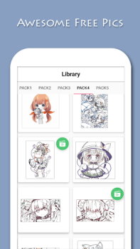 Scaricare Anime - Paint by Numbers Intrattenimento per Android Screenshot 4