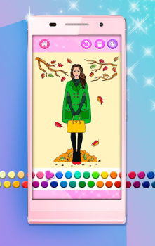 Scaricare Girls Coloring Pages Casual per Android Screenshot 3