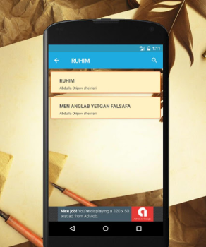 Scaricare Abdulla Oripov she'rlari Libri e guide per Android Screenshot 3