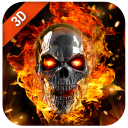 Scaricare  Flaming Skull Live Wallpaper for Free