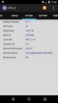 Scaricare CPU-Z Strumenti per Android Screenshot 3