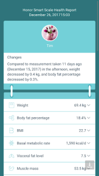 Scaricare Honor Smart Scale Salute e fitness per Android Screenshot 3