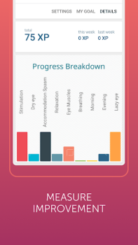 Scaricare VisionUp Esercizi oculare Salute e fitness per Android Screenshot 7