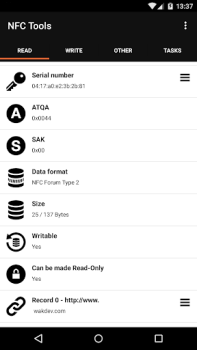 Scaricare NFC Tools Strumenti per Android Screenshot 3