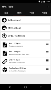 Scaricare NFC Tools Strumenti per Android Screenshot 4