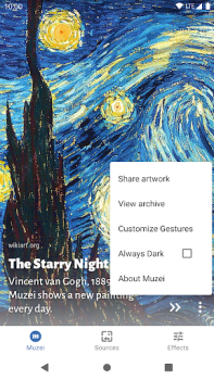 Scaricare Muzei Live Wallpaper Personalizzazione per Android Screenshot 3