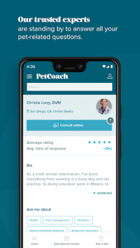 Scaricare PetCoach Ask a vet online 24/7 Medicina per Android Screenshot 2