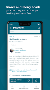 Scaricare PetCoach Ask a vet online 24/7 Medicina per Android Screenshot 4